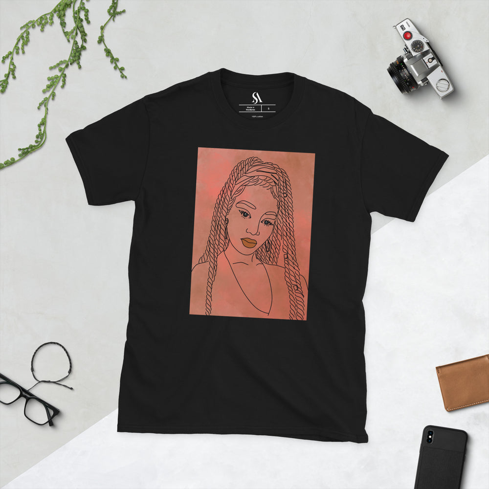 "Her!" Short-Sleeve Unisex T-Shirt-Orange image 5