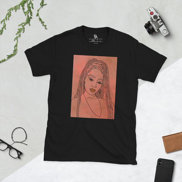 "Her!" Short-Sleeve Unisex T-Shirt-Orange image 7