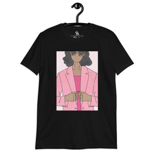 "Biz Gal!" Short-Sleeve Unisex T-Shirt-Pink image 6