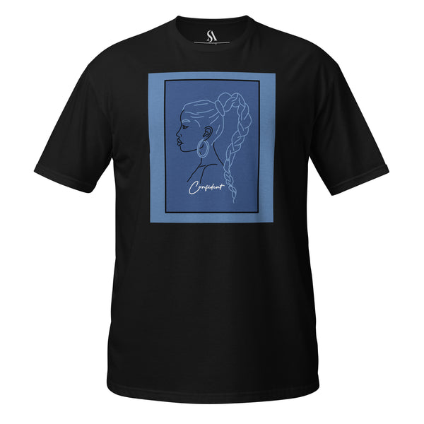 "You Are Confident!" Short-Sleeve Unisex T-Shirt- Jeans Blue image 5