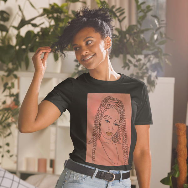 "Her!" Short-Sleeve Unisex T-Shirt-Orange image 6