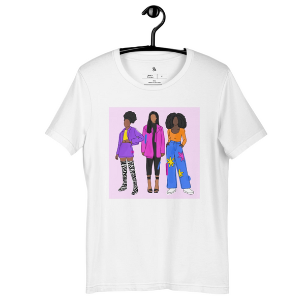  "We are Ambitious!"-Short Sleeve-Unisex T-shirt-White image 2