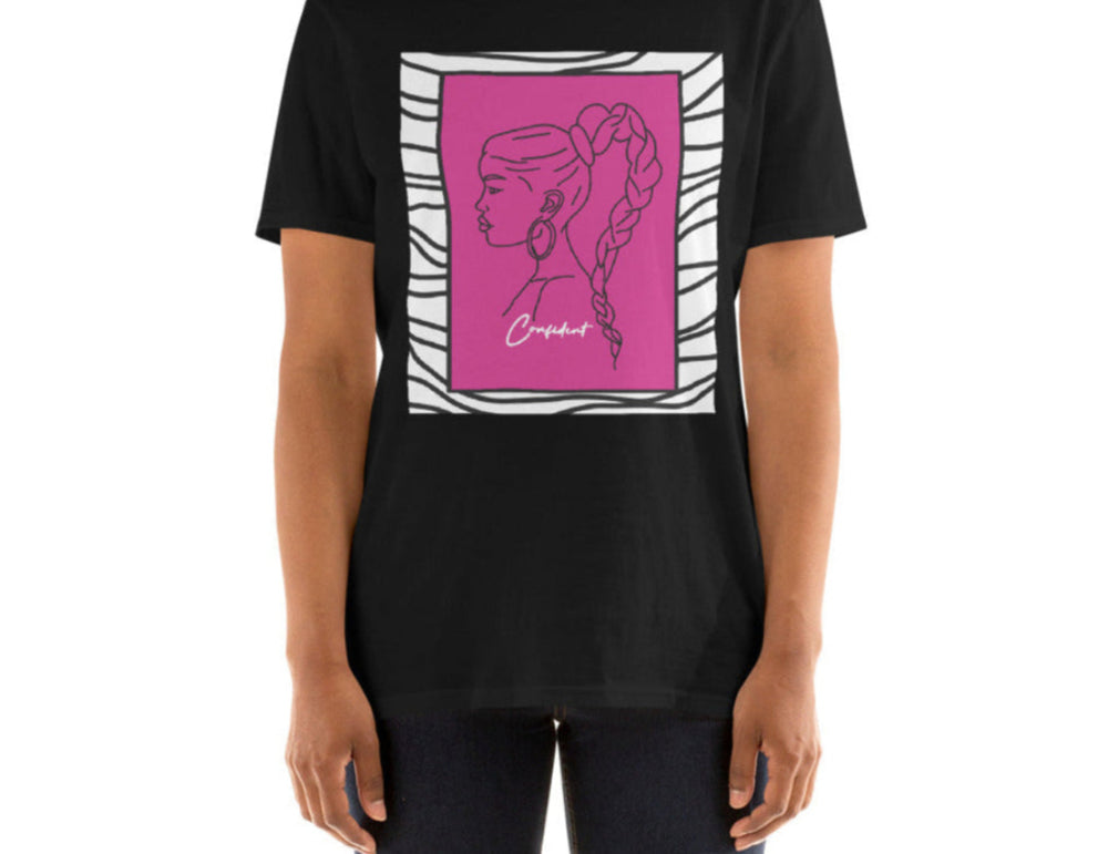 "You are Confident"-Zebra Short-Sleeve Unisex T-Shirt image 0