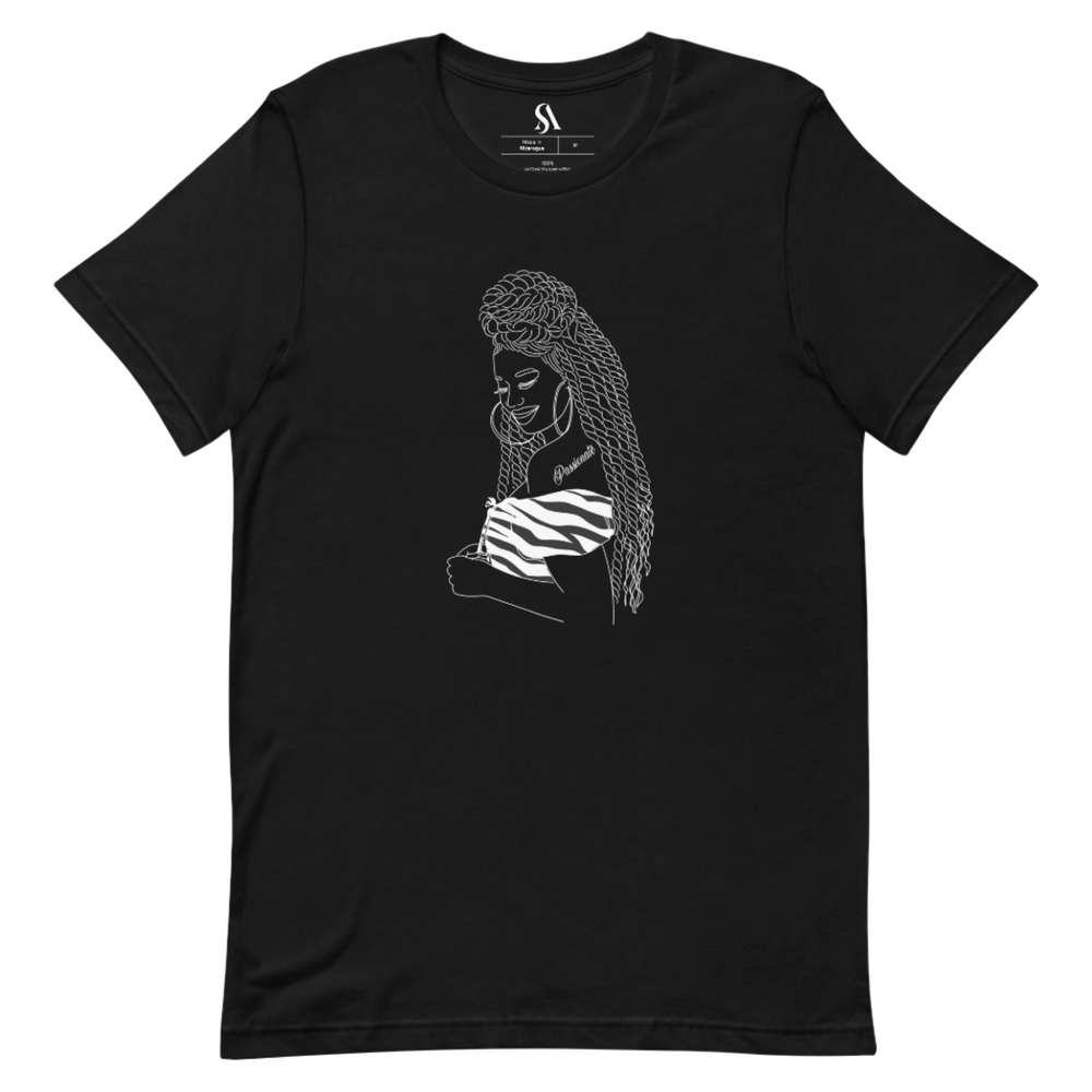 "You are Passionate!" -Short Sleeve-Unisex T-shirt-Black and White image 1