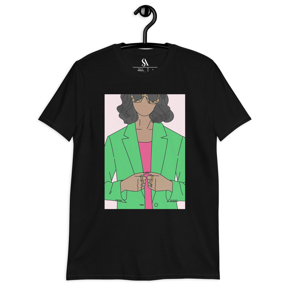 "Biz Gal!" Short-Sleeve Unisex T-Shirt-Green image 6