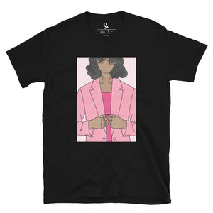 "Biz Gal!" Short-Sleeve Unisex T-Shirt-Pink image 7
