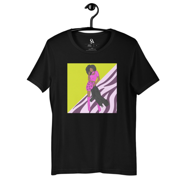 "You are Pretty!"-Short Sleeve-Unisex T-shirt-Black image 2