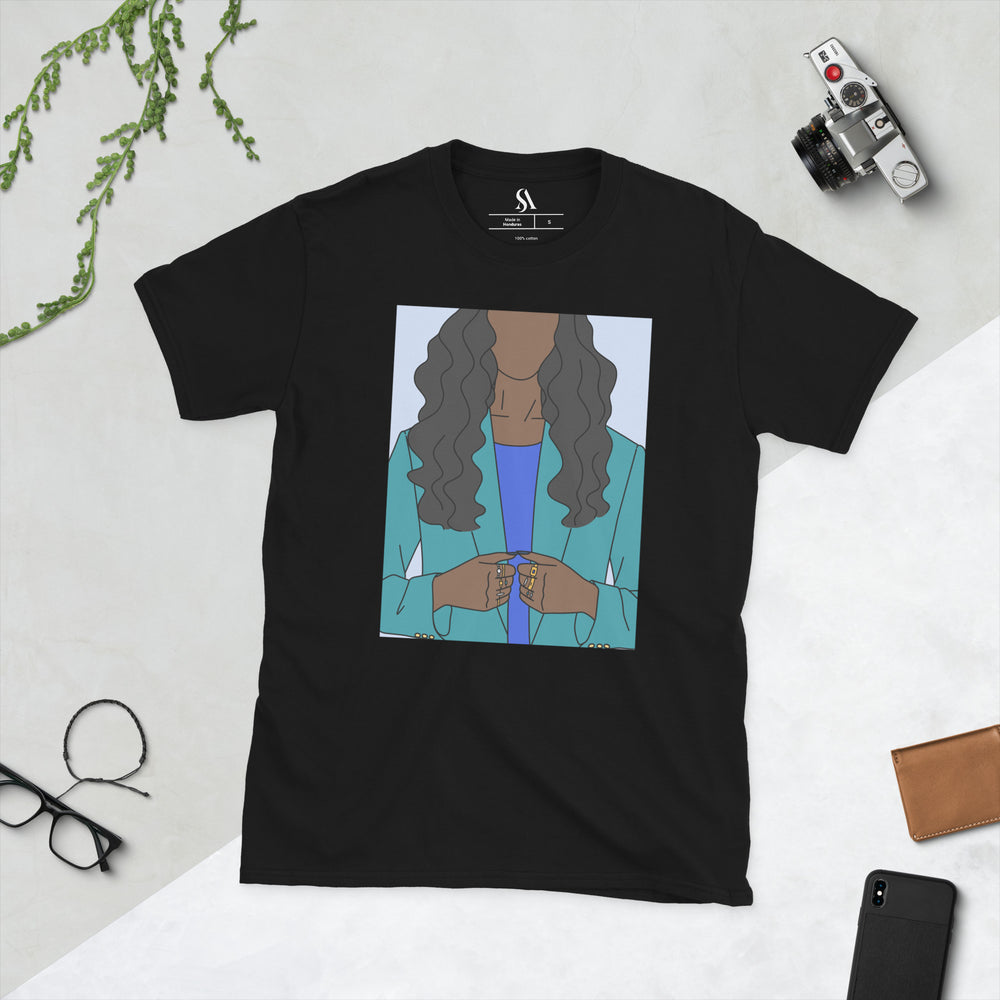 "Biz Sis!" Short-Sleeve Unisex T-Shirt-Green image 5