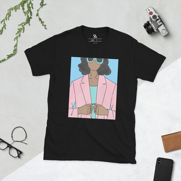 "Biz Gal!" Short-Sleeve Unisex T-Shirt-Blue image 7