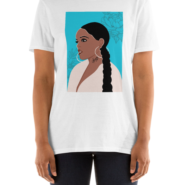 "You are Strong!"-Short-Sleeve Unisex T-Shirt-Blue image 0
