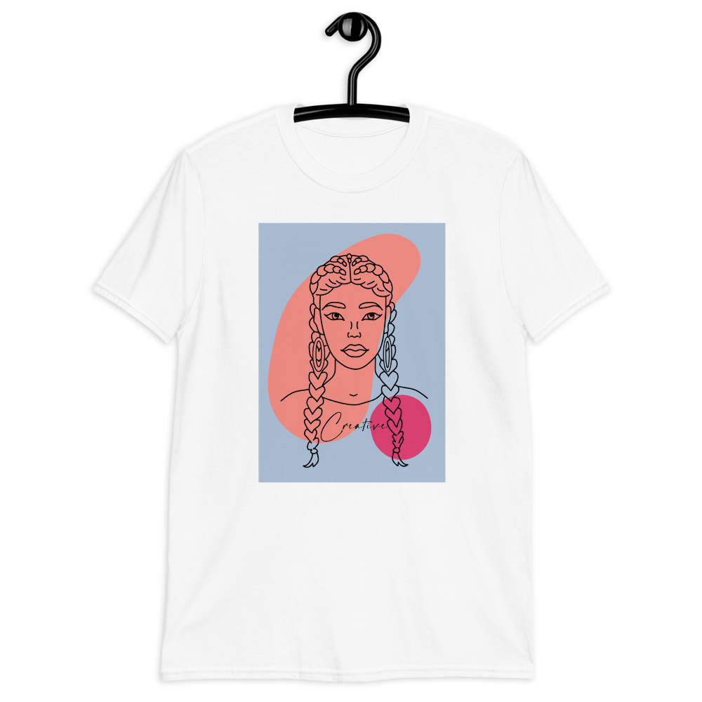 "You are Creative!" - Short-Sleeve Unisex T-Shirt-Blue image 3