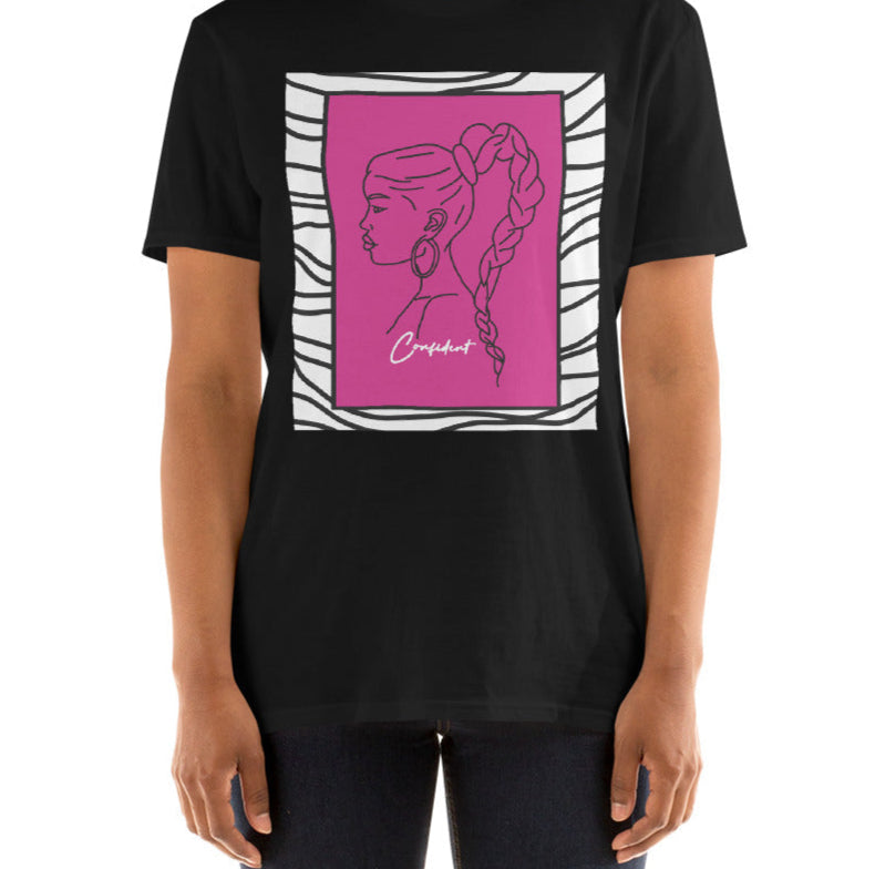 "You are Confident"-Zebra Short-Sleeve Unisex T-Shirt image 0
