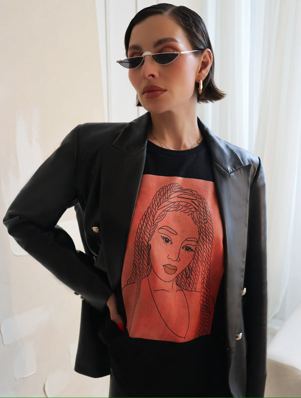 "Her!" Short-Sleeve Unisex T-Shirt-Orange