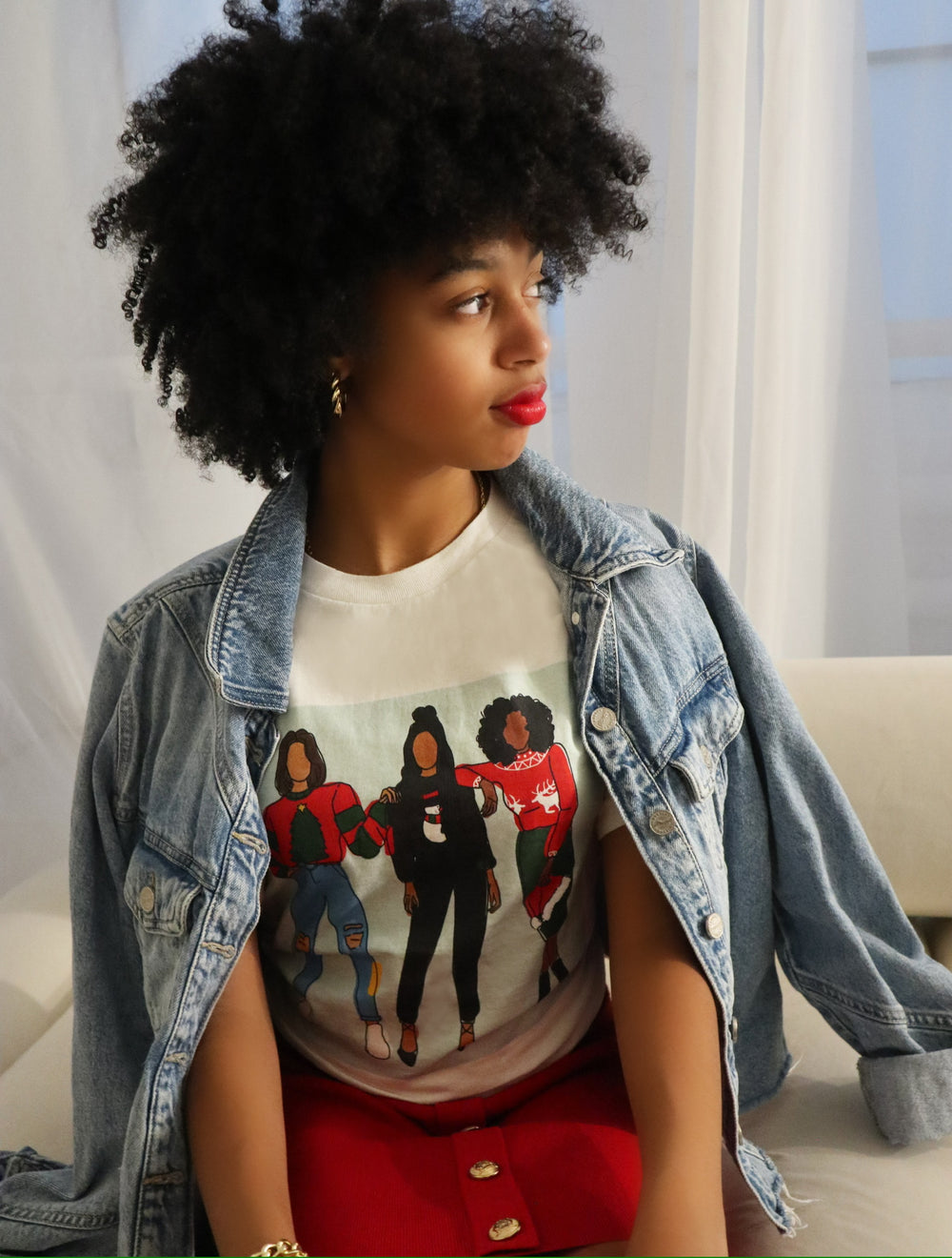 "Holiday Girls" Short-Sleeve Unisex T-Shirt-Green