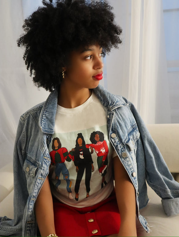 "Holiday Girls" Short-Sleeve Unisex T-Shirt-Green