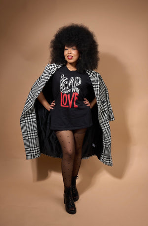 “ Lead With Love”-Short-Sleeve Unisex T-Shirt-Black