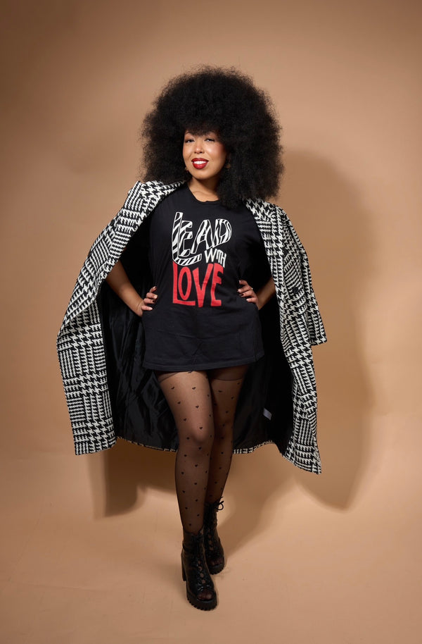 “ Lead With Love”-Short-Sleeve Unisex T-Shirt-Black