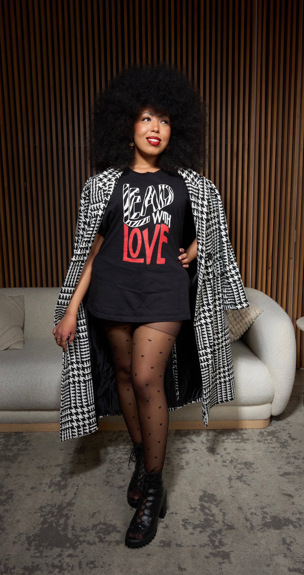 “ Lead With Love”-Short-Sleeve Unisex T-Shirt-Black