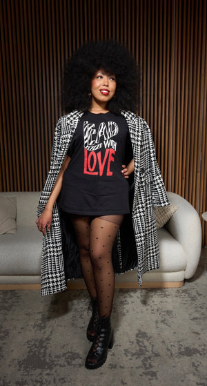 “ Lead With Love”-Short-Sleeve Unisex T-Shirt-Black
