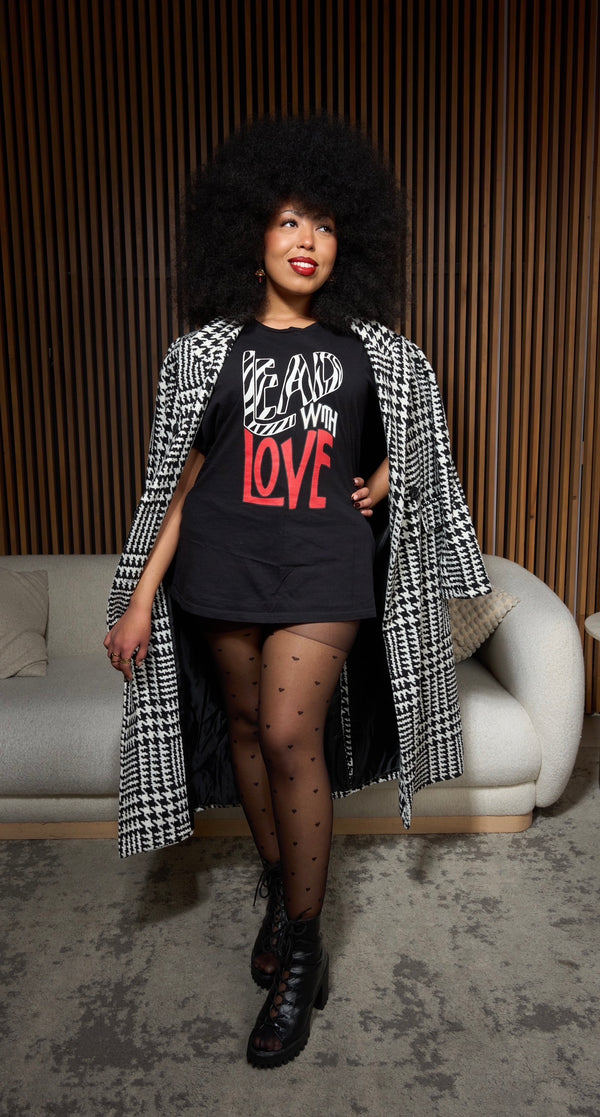 “ Lead With Love”-Short-Sleeve Unisex T-Shirt-Black