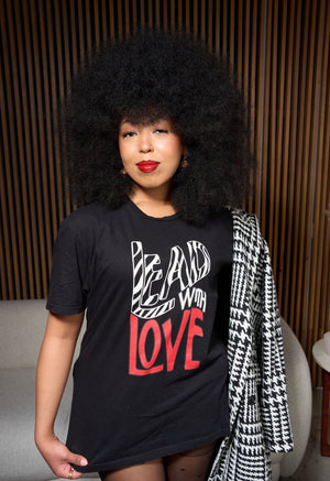 “ Lead With Love”-Short-Sleeve Unisex T-Shirt-Black