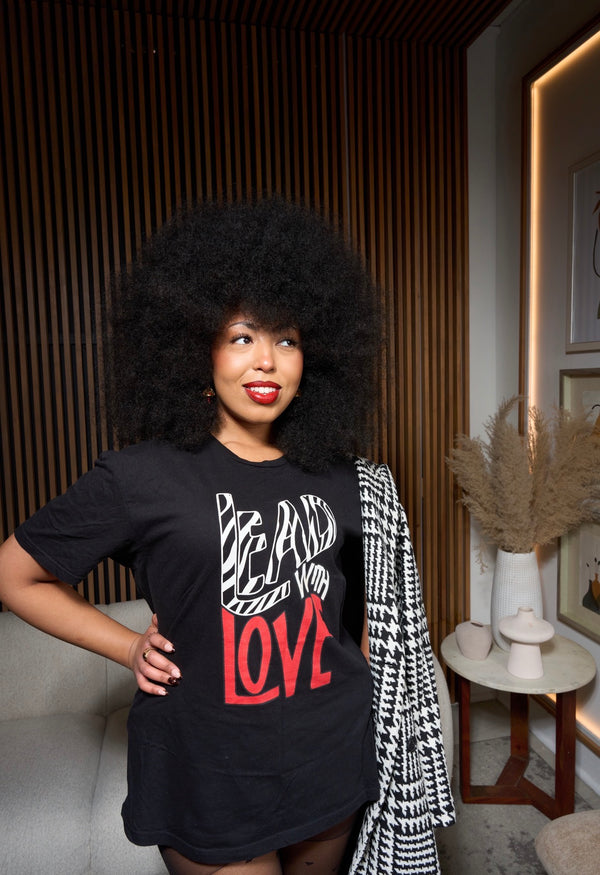 “ Lead With Love”-Short-Sleeve Unisex T-Shirt-Black