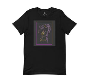 "You are Confident!"-Short Sleeve-Unisex T-shirt-Purple on Black