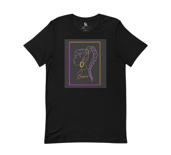 "You are Confident!"-Short Sleeve-Unisex T-shirt-Purple on Black