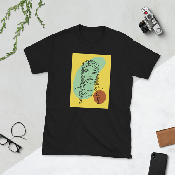 "You are Creative!" - Short-Sleeve Unisex T-Shirt-Green image 1
