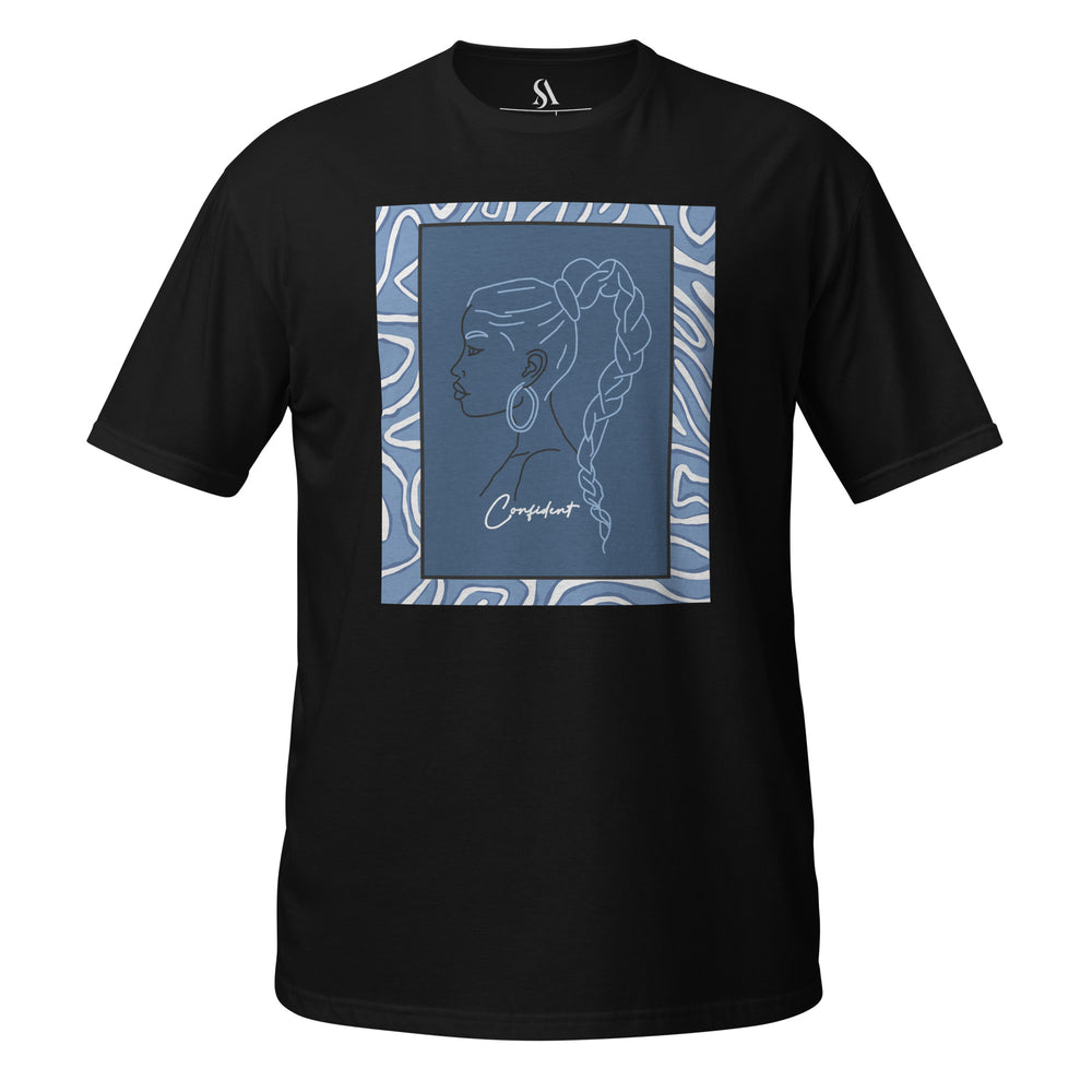 "You Are Confident!" Short-Sleeve Unisex T-Shirt-Blue image 5