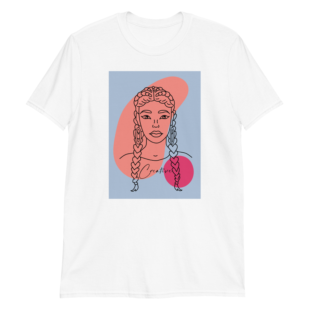"You are Creative!" - Short-Sleeve Unisex T-Shirt-Blue image 3