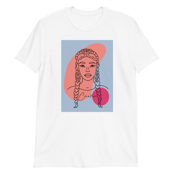 "You are Creative!" - Short-Sleeve Unisex T-Shirt-Blue image 3