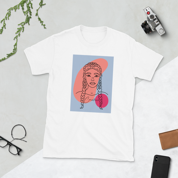 "You are Creative!" - Short-Sleeve Unisex T-Shirt-Blue image 1