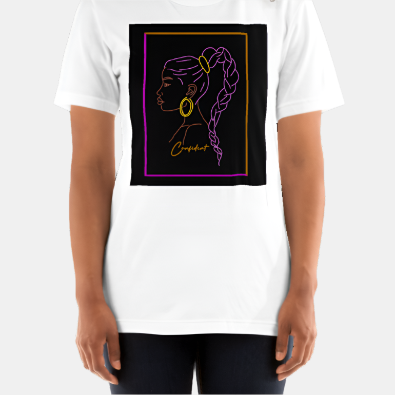 "You are Confident" Youth Short Sleeve T-Shirt-Purple image 1