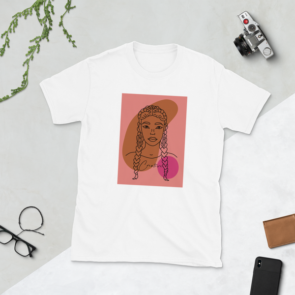"You are Creative!" - Short-Sleeve Unisex T-Shirt-Pink image 1