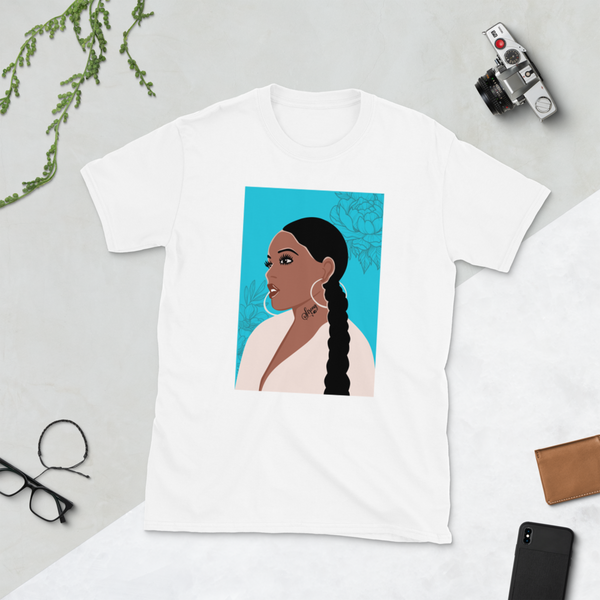 "You are Strong!"-Short-Sleeve Unisex T-Shirt-Blue image 1