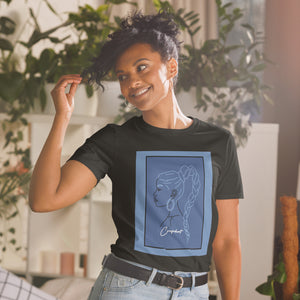 "You Are Confident!" Short-Sleeve Unisex T-Shirt- Jeans Blue image 6