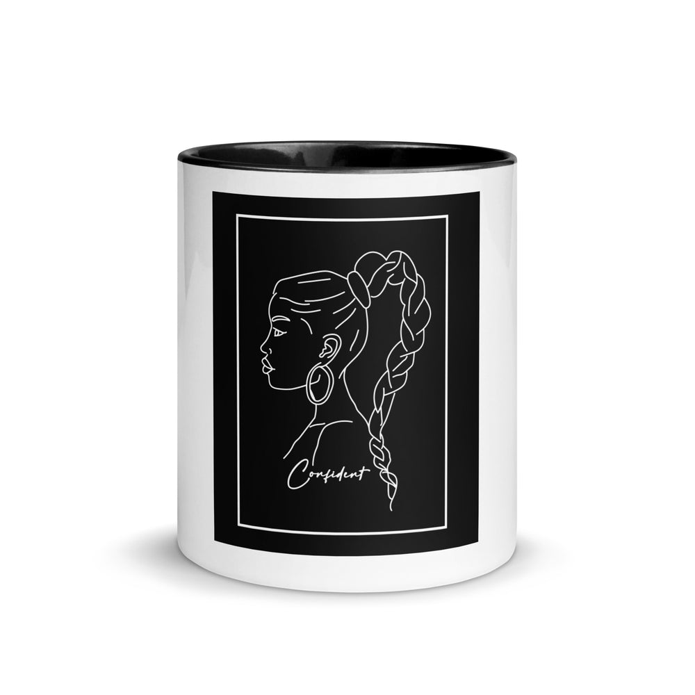 "You Are Confident!" Mug with Color Inside-Black image 2