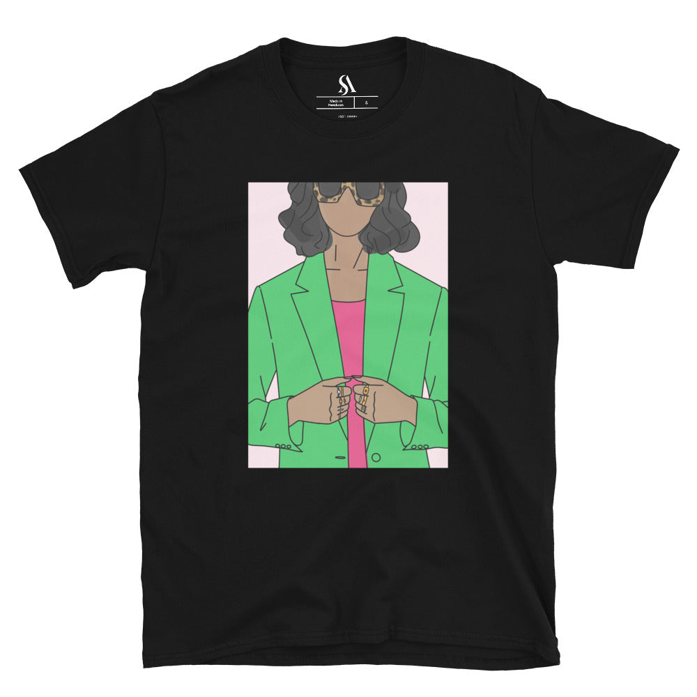 "Biz Gal!" Short-Sleeve Unisex T-Shirt-Green image 6