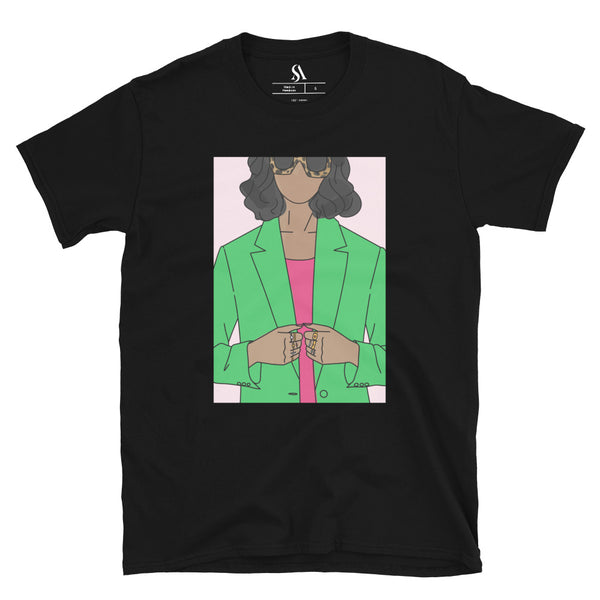 "Biz Gal!" Short-Sleeve Unisex T-Shirt-Green image 6