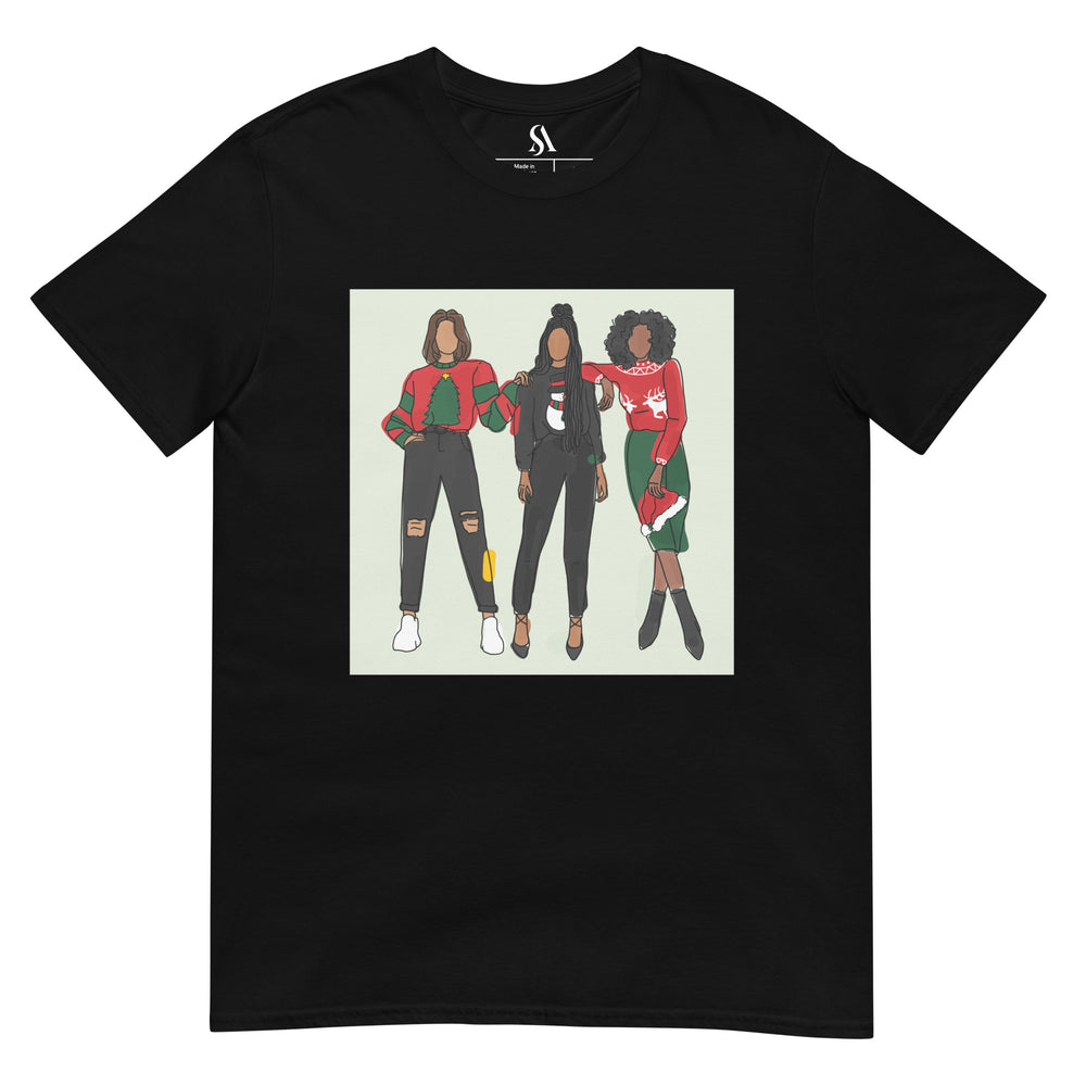 "Holiday Girls" Short-Sleeve Unisex T-Shirt-Green